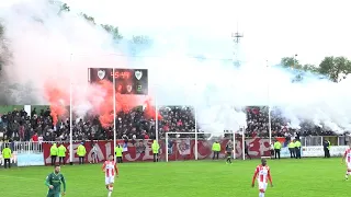 Prvi meč sa navijačima u Srbiji: Kontrola, atmosfera, bakljada, duga (Inđija - Crvena zvezda 1:2)