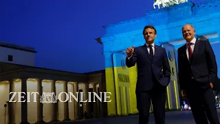 Französischer Präsident Emmanuel Macron zu Amtsantrittsbesuch in Deutschland