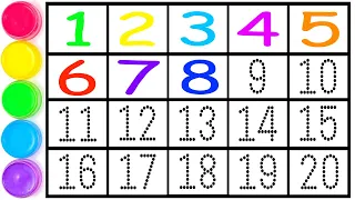 1234567890 | How to Read & Write Numbers 1 to 20 "Coloring by Numbers: Exploring the Digits 1 to 20