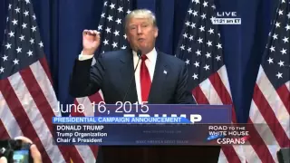 Donald Trump on Running for President (C-SPAN)