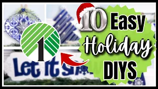 10 BEST Dollar Tree DIYs & CRAFT HACKS for Christmas & Holidays in Blue & Silver! EASY 2023 Ideas!