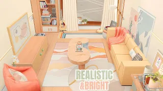 Bright and Realistic Apartment 🌻 | The Sims 4 | Stop Motion Build | No CC