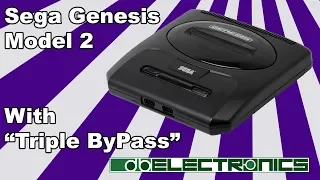 Sega Genesis Model 2 Triple Bypass Mod #dbElectronics #HDRetrovision