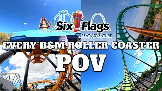 Every B&M Roller Coaster at Six Flags Great Adventure POV [4K] 2023