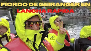 #37 FIORDO DE GEIRANGER EN LANCHA RAPIDA  || DESTINO CABO NORTE #UnaVidaEnAutocaravana