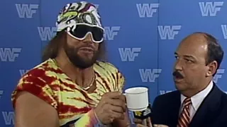 "Macho Man" Randy Savage calls Ricky Steamboat a cup of coffee: Prime Time Wrestling, March 23, 1987