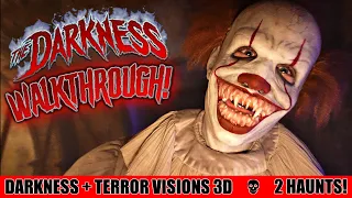 The DARKNESS is MIND BLOWING!! Haunted House Walkthrough