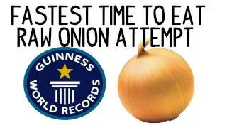 Fastest Time to Eat A Raw Onion - 49 Seconds | Furious Pete