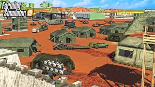 BILLION DOLLAR MILITARY BASE (FROM SCRATCH) | HELICOPTERS & TANKS! | FARMING SIMULATOR 2019