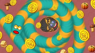 WORMSZONE.IO 001 THE BEST SLITHER SNAKE TOP 01 / Epic Worms Zone Best Gameplay! #354