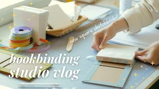 Bookbinding Studio Vlog 5 ✦ Launching a new product as a small handmade business