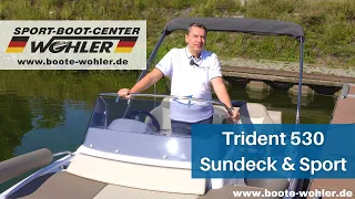 Trident 530 Sundeck & 530 Sport - Mercury F80 ELPT EFI - Sport-Boot-Center Wohler