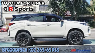 BFGoodrich ko2 265x65 R18 on 2022 Toyota Fortuner GR-S @ RNH Tire Supply