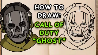 How To Draw: "GHOST" from Call of Duty (step by step tutorial)