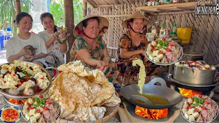 Lẩu Bò Thập Cẩm Đậu Hủ | Món Ngon Mẹ Nấu Cho Các Con Ăn Nơi Quê Nhà || Mixed beef hotpot
