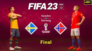 FIFA 23 - SWEDEN vs. NORWAY - FIFA World Cup Final - Ibrahimović vs. Haaland - PS5™ [4K]