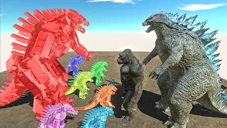 What If Mechagodzilla Different Colors vs Godzilla and Kong, Mechagodzilla Size Comparison - ARBS