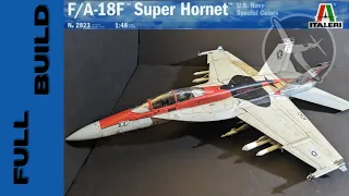 Full Build - Italeri F/A-18F Super Hornet with USN Special Colors in 1/48 Scale