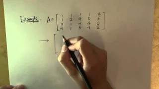 How to find the range of a matrix: example