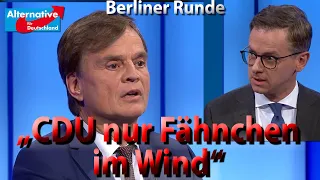 Wie Bernd Baumann (AfD) in der Berliner Runde CDU/CSU entblößt