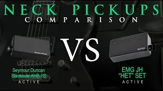 BLACKOUTS vs EMG JH "HET" SET - Active NECK Pickup Guitar Tone Comparison / Review / Demo