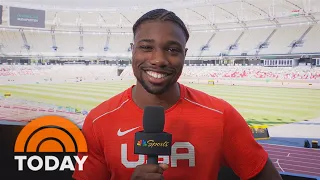 American sprinter Noah Lyles talks world championship, Paris 2024