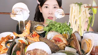 이젠 보내줄게 겨울아..😭👋 생크림 찍먹 조개찜에 칼국수로 마무리 먹방 Steamed clams & kalguksu  [eating show] mukbang korean food