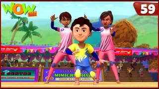 New Cartoon Show | Chacha Bhatija | Wow Kidz | Hindi Cartoons For Kids | Kabbadi Pratiyogita