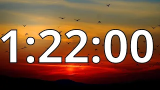 1 Hour 22 Minutes Countdown Timer With Alarm Sound At the End (Simple Beep)