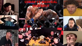 KAMARU USMAN VS. JORGE MASVIDAL KNOCKOUT BEST FAN REACTIONS UFC 261