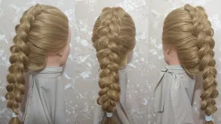 FRENCH BRAID ON THE CONTRARY | ФРАНЦУЗСКАЯ КОСА НАОБОРОТ | 相反，法国辫子 | TRESSE FRANÇAISE AU CONTRAIRE