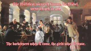 Ein Heller und ein Batzen, German drinking song + English translation