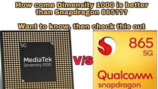 MediaTek Dimensity 1000 vs Snapdragon 865|Dimensity 1000 is better than Snapdragon 865
