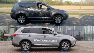 Mitsubishi Outlander II vs Outlander III - 4x4 test on rollers