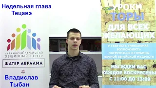 Недельная глава Тецавэ. Владислав Тыбан