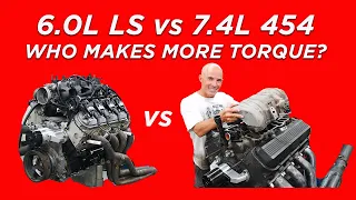 LOW BUCK, JUNKYARD V8 TORQUE TEST-6.0L LS VS 7.4L 454 BBC-WHO MAKES MORE TORQUE? BETTER VS BIGGER!
