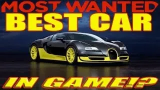 Best Car In Game By Stats: Need For Speed Most Wanted 2012 Bugatti Veyron Super Sport NFS001