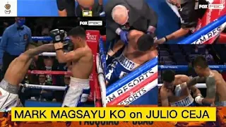 BRUTAL TKO KNOCK OUT OF MARK MAGSAYU TO JULIO CEJA