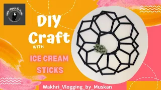 DIY Room Decor  | Ice cream sticks craft | Ice cream stick wall hangings