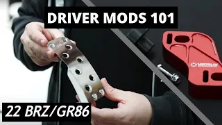 Driver Mods - 22 BRZ / 86 Speed -New Verus Pedal Spacer + Cusco  Sports Pedal - Improved Heal Toe