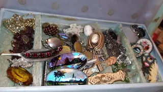 My inherited jewelry. Box full of treasures. Vintage Jewelry Stash Part Two.