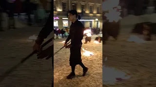 Новый 2022 год  в Санкт-Петербурге! Огненное шоу уличных артистов.