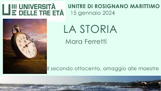 01 15 2024 Mara Ferretti - il Secondo Ottocento in Italia: Letteratura