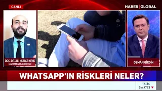 Haber Global | Doç.Dr. Ali Murat Kırık | Kamu kurumlarında WhatsApp yasaklandı mı? Tehlikeler neler?