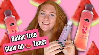 Watermelon 🍉 Glow Up Toner [ Glass bottle ] #watermellonglowrecipedupe #dollartreetoner  ✨️🍉