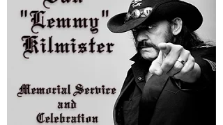 Memorial Service and Celebration for Ian Fraser "Lemmy" Kilmister (Motörhead) Full HD