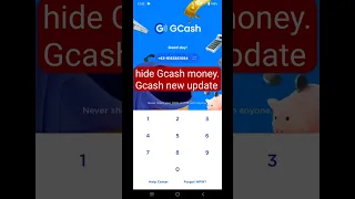 hide Gcash money | Gcash new update