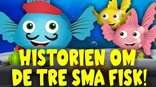 Historien om de tre små fisk - Barnesanger  på norsk