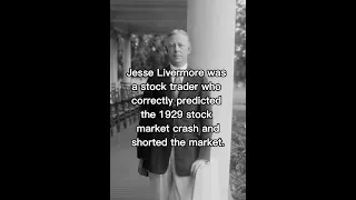 Jesse Livermore eventually lost too much RIP