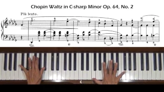 Chopin Waltz in C-sharp Minor Op. 64, No. 2 Piano Tutorial